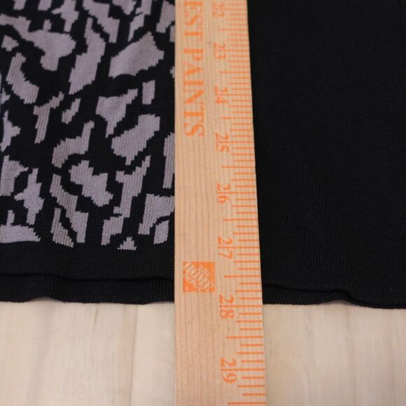 Carmen Marc Valvo Women Medium Sweater V- Neck Knit Long Sleeve Button Black - Picture 8 of 9